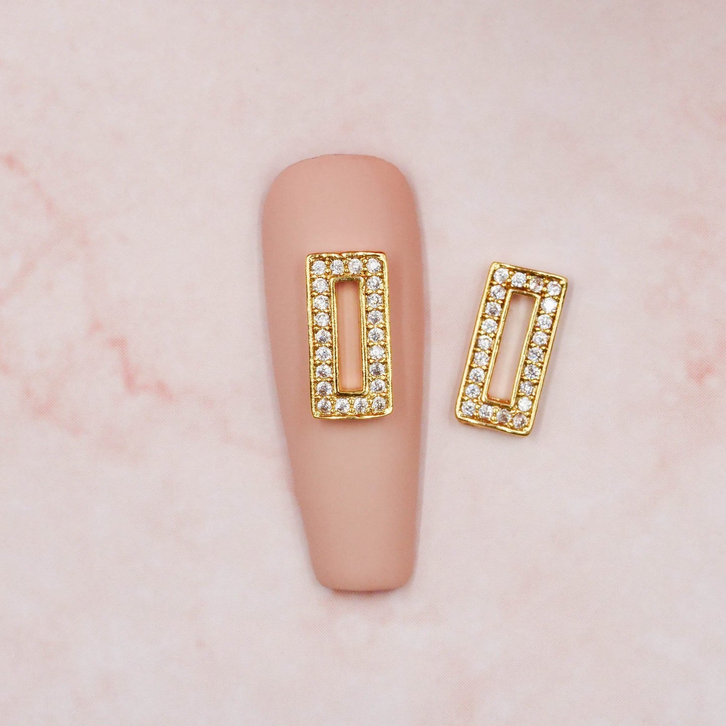 Belt Buckle Rectangle Charm #336