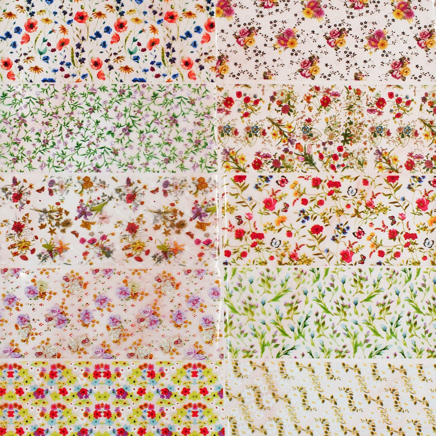 Floral Transfer Foil Collection (M141)