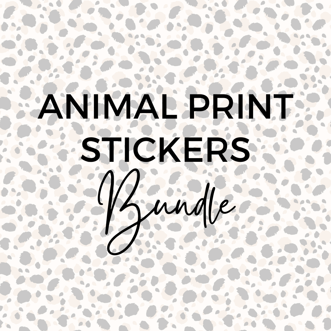 Animal Print Stickers Bundle