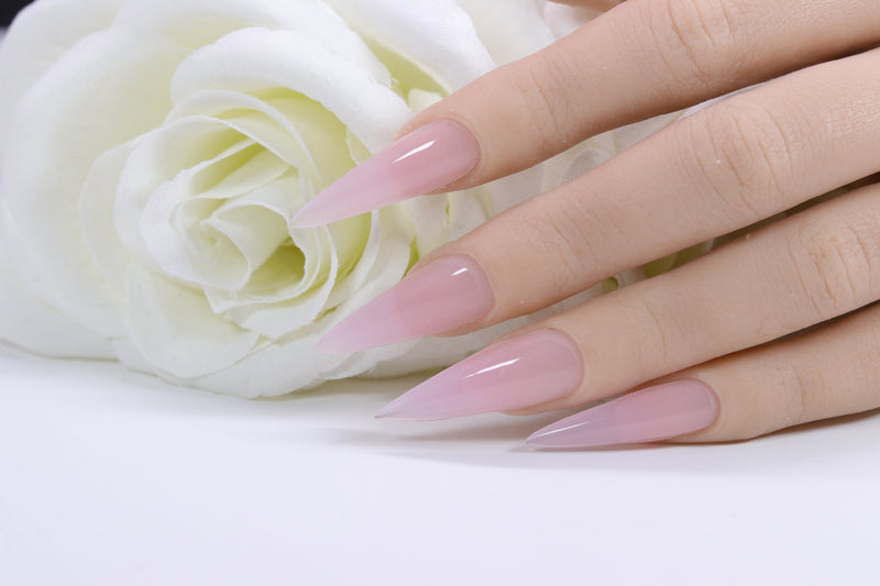 natural light pink nails