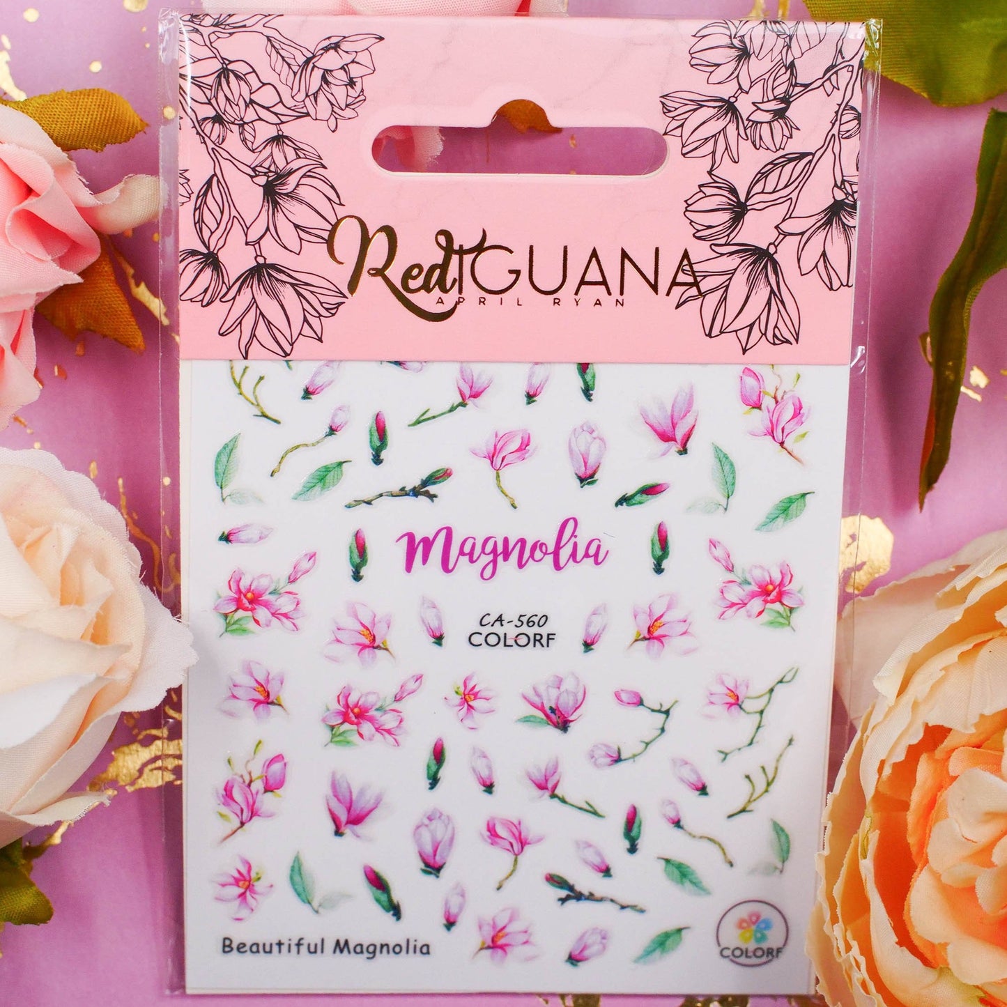 Magnolia Flowers Stickers (CA-560)