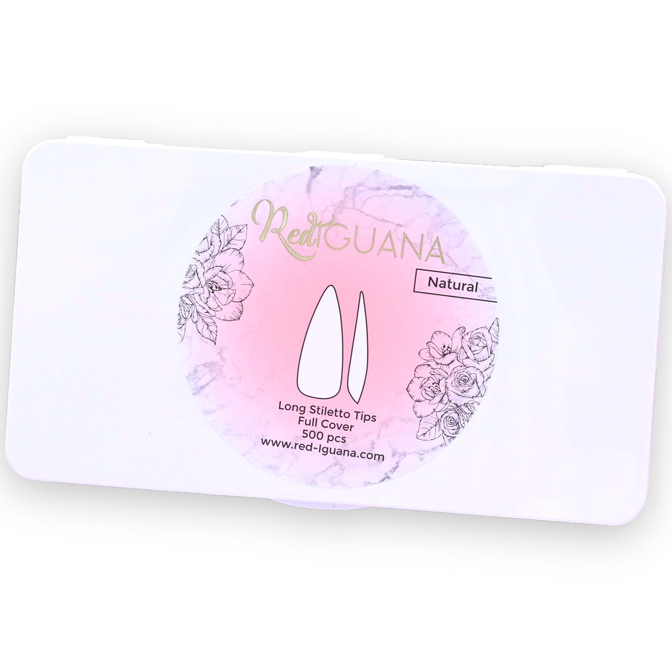 Soft Gel Long Stiletto Tips / Full Cover Clear