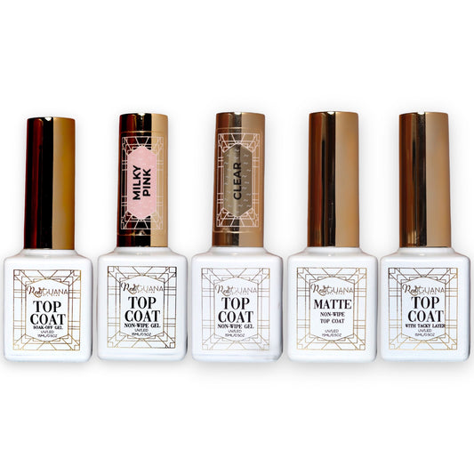 Set of 5 Top Coat Gels