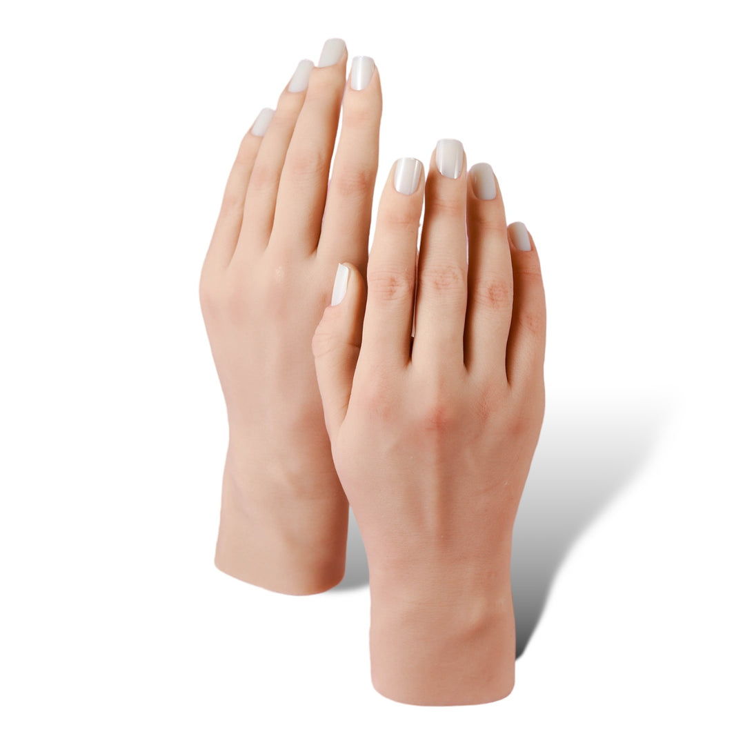 Set of Two 3.0 Full Silicone Practice Hands (Left and Right)
