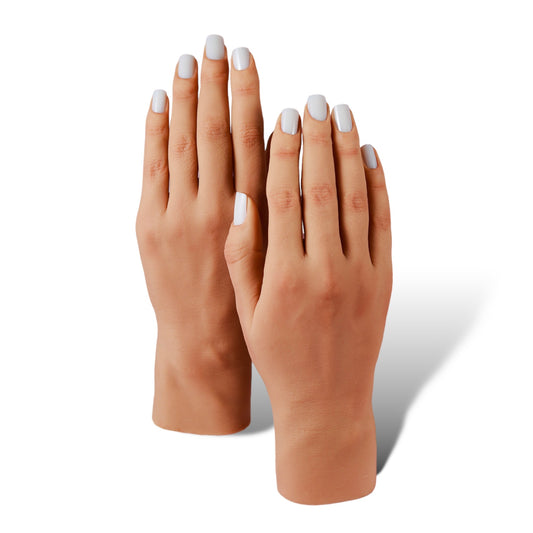 Set of Two 3.0 Full Silicone Practice Hands (Left and Right)